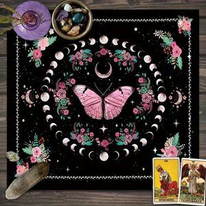 PINK MOTH TAROT/ALTAR CLOTH
